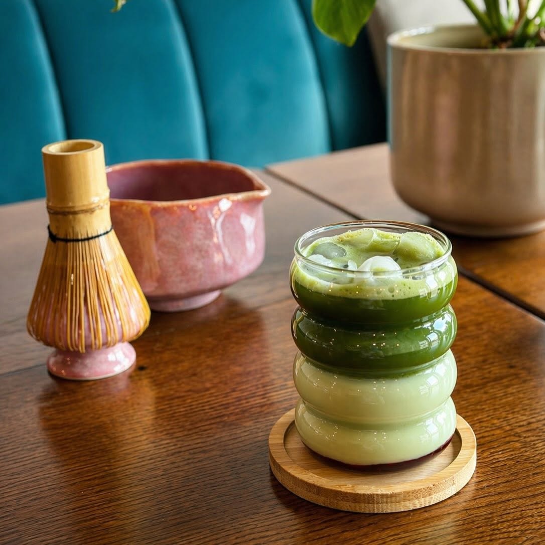 Matcha latte ombré